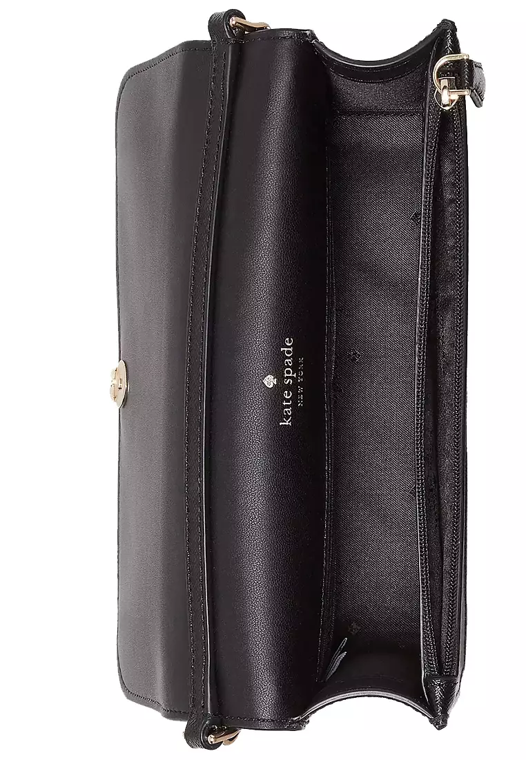 Madison Small Flap Crossbody Bag In Black kc586