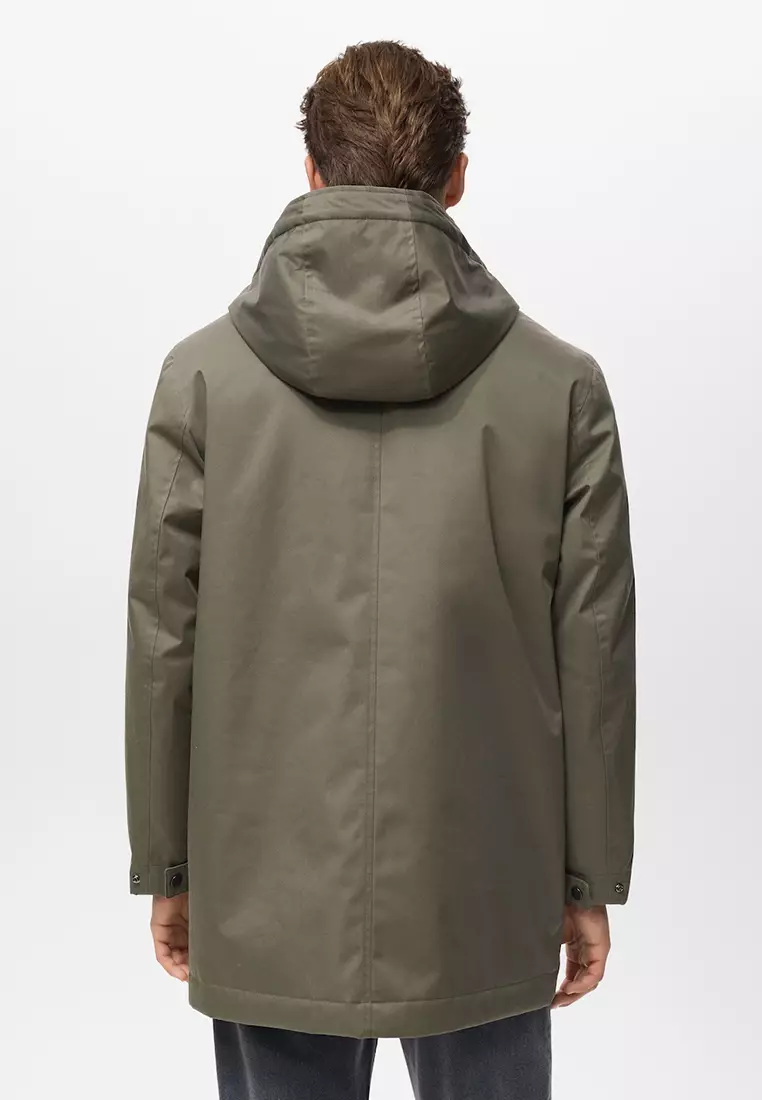 Quilted Parka With Water-Repellent Hood