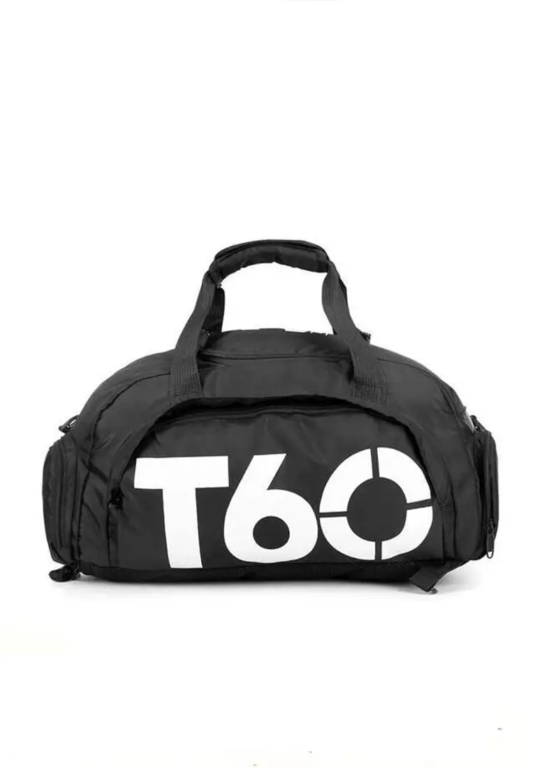 Stevie Tas Ransel dan Duffel Gym Bag Unisex Large Storage Material Nylon ORIGINAL - Black White