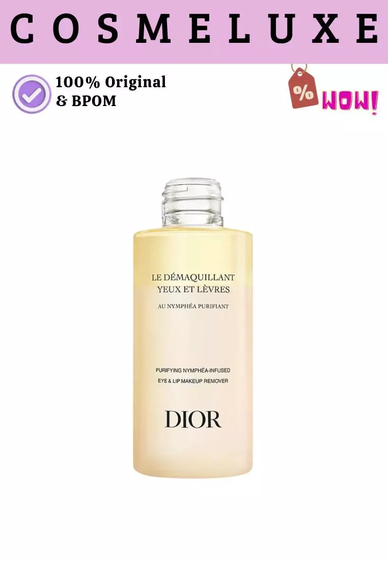 Dior Eye and Lip Makeup Remover Bi-Phase Makeup Remover with Purifying Nymphéa Extract