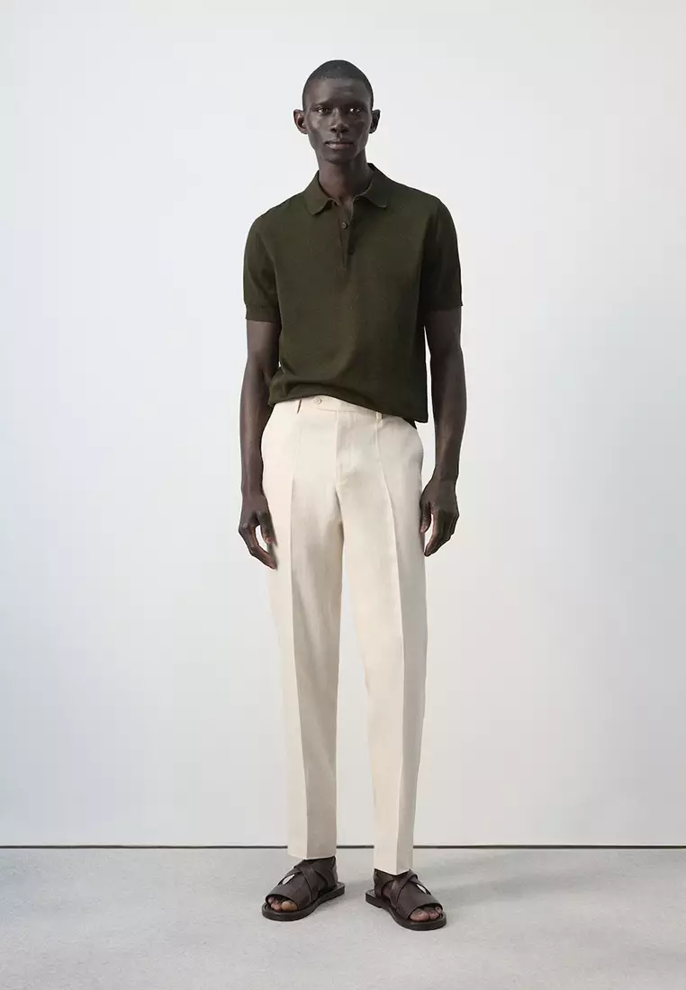 100% Cotton Fine-Knit Polo Shirt