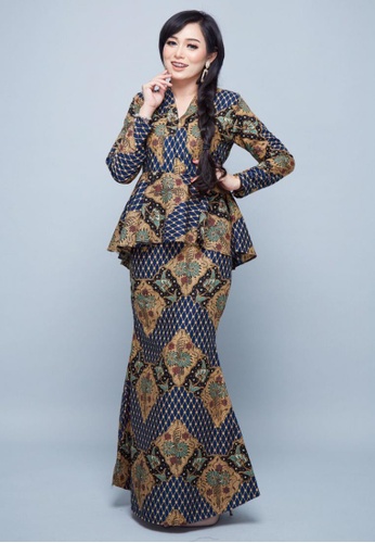 Buy PREMIUM EDITION - Batik Fateemah for Lady from ROSSA COLLECTIONS in Blue at Zalora