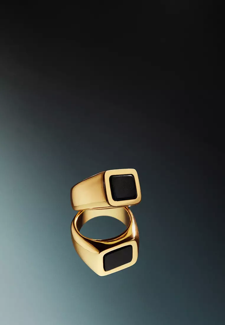 Mango on sale signet ring