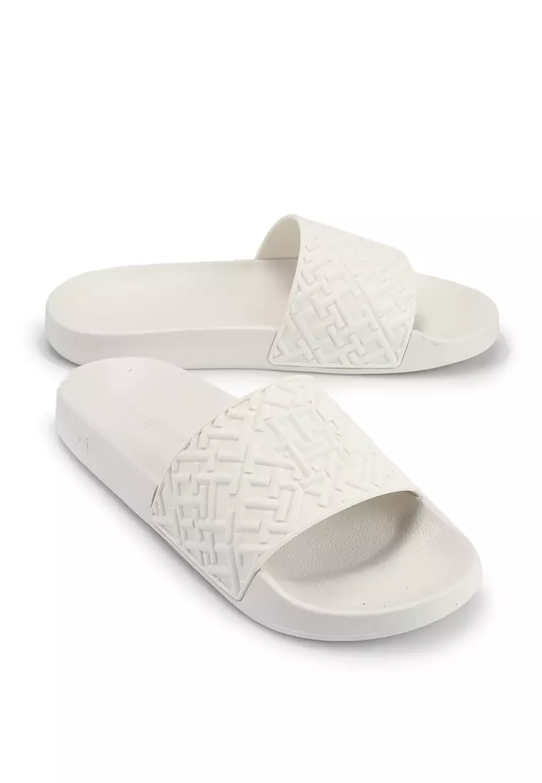 Tommy hilfiger splash slides white store