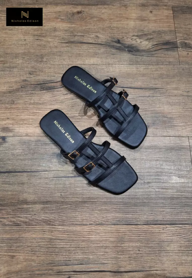 Nicholas Edison Sandal Hope Black