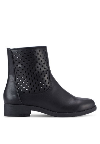Perforated Short Boots