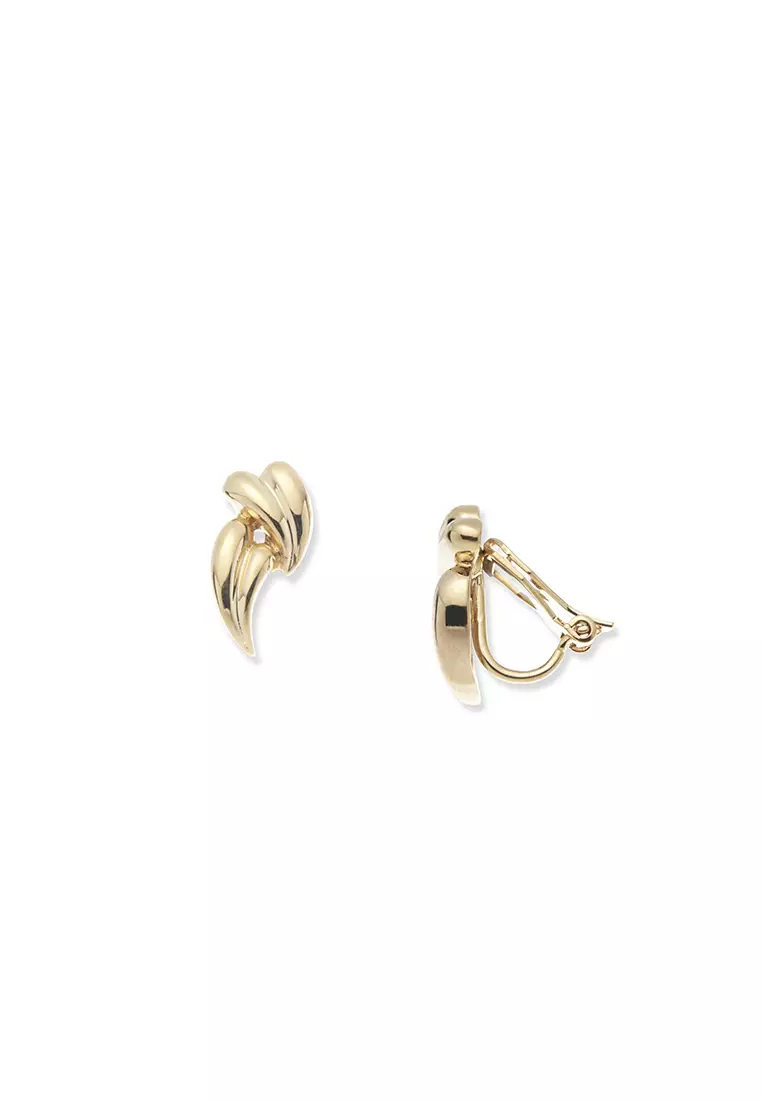 Gold shop clasp earrings