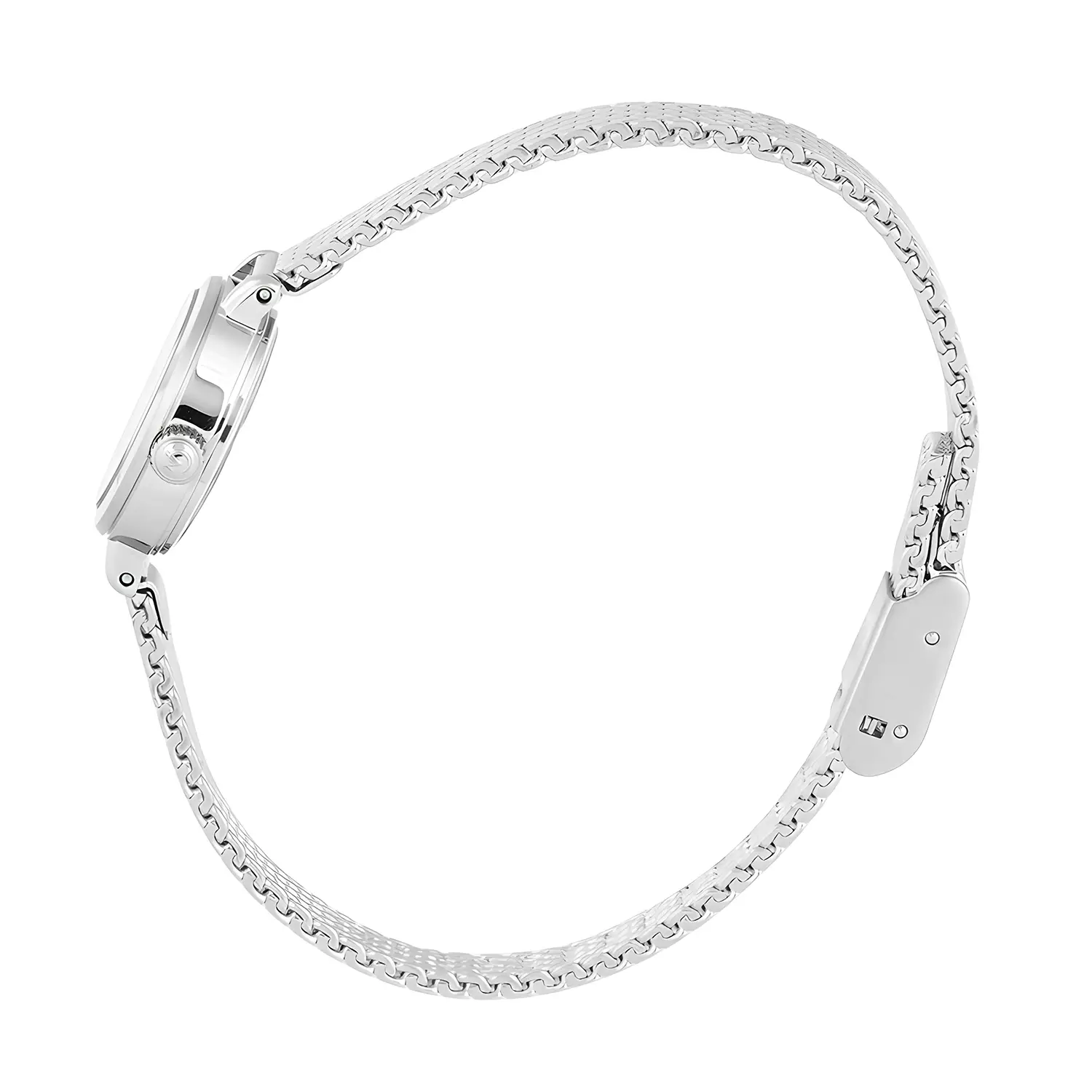 Alexandre Christie Sapphire Glass - Jam Tangan Analog Wanita - Pink Dial - All Silver Stainless Steel - 2B35 LHBSSPN