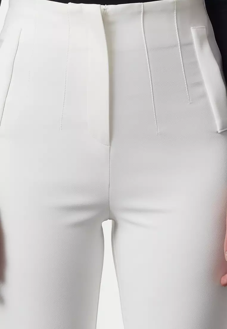 High Waist Cigarette Trousers