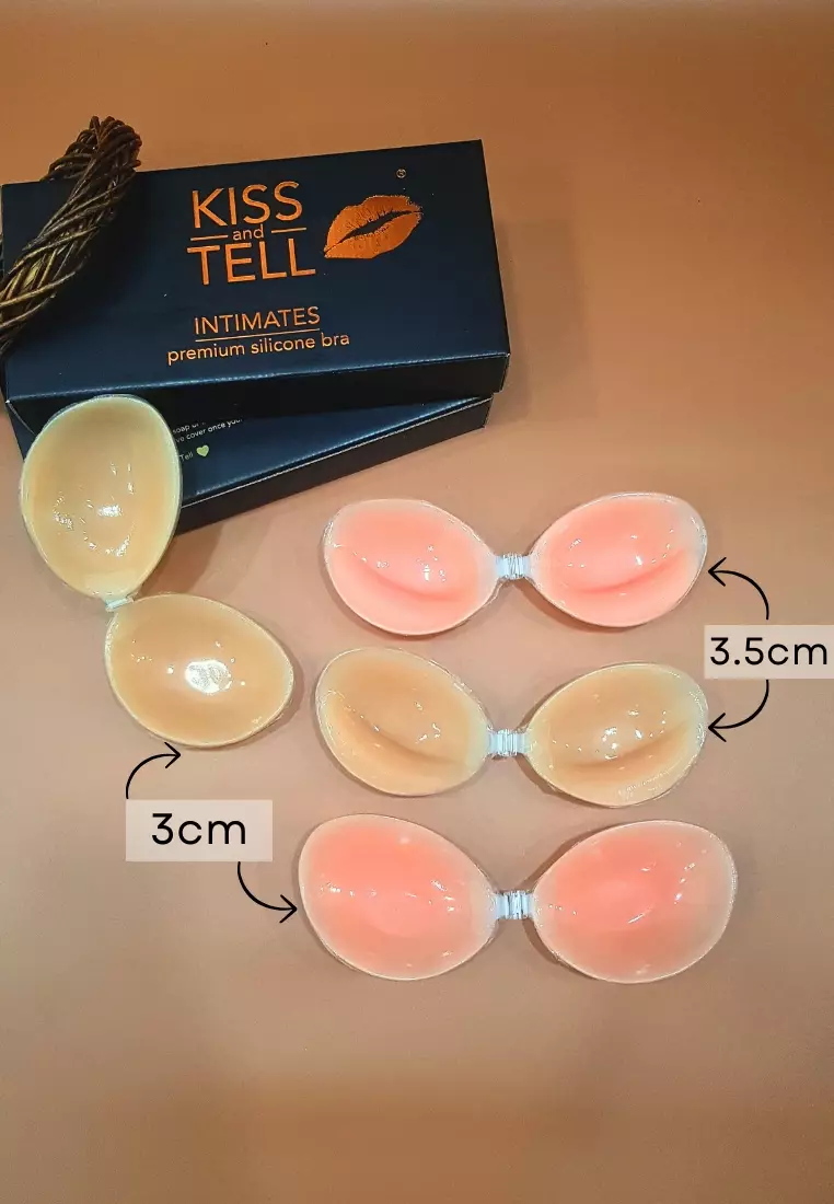 Silicone 3.5CM Thickness Push Up Nubra in Nude Seamless Invisible Reusable Adhesive Stick on Wedding Bra 隐形聚拢胸胸貼