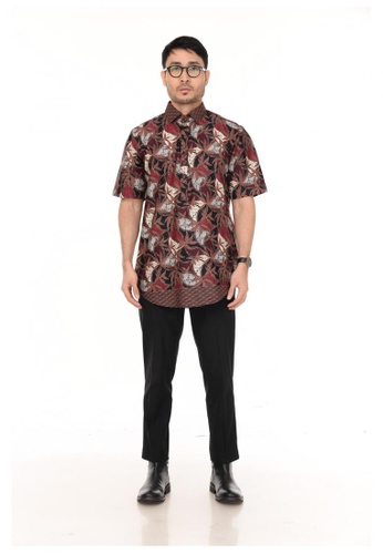 Buy Bmo Bmo Short Sleeve Baju Batik Red Online Zalora Malaysia