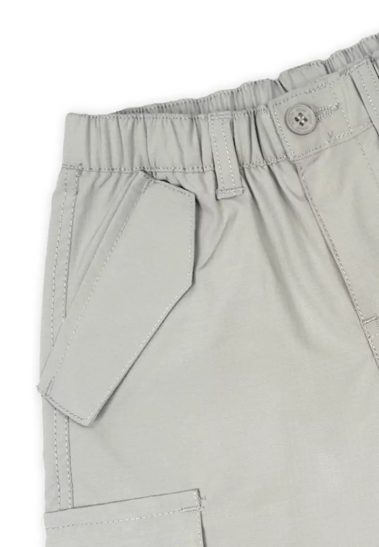 Boys Cargo Jogger Pants with Embroidery Details