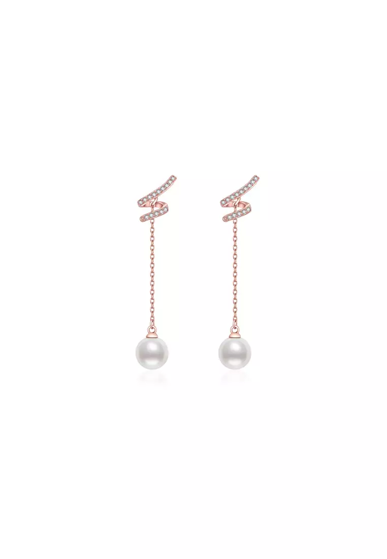 Freshwater pearl earrings discount dangle