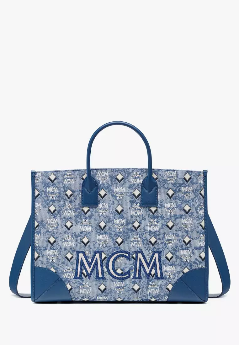 Mcm best sale monogram tote