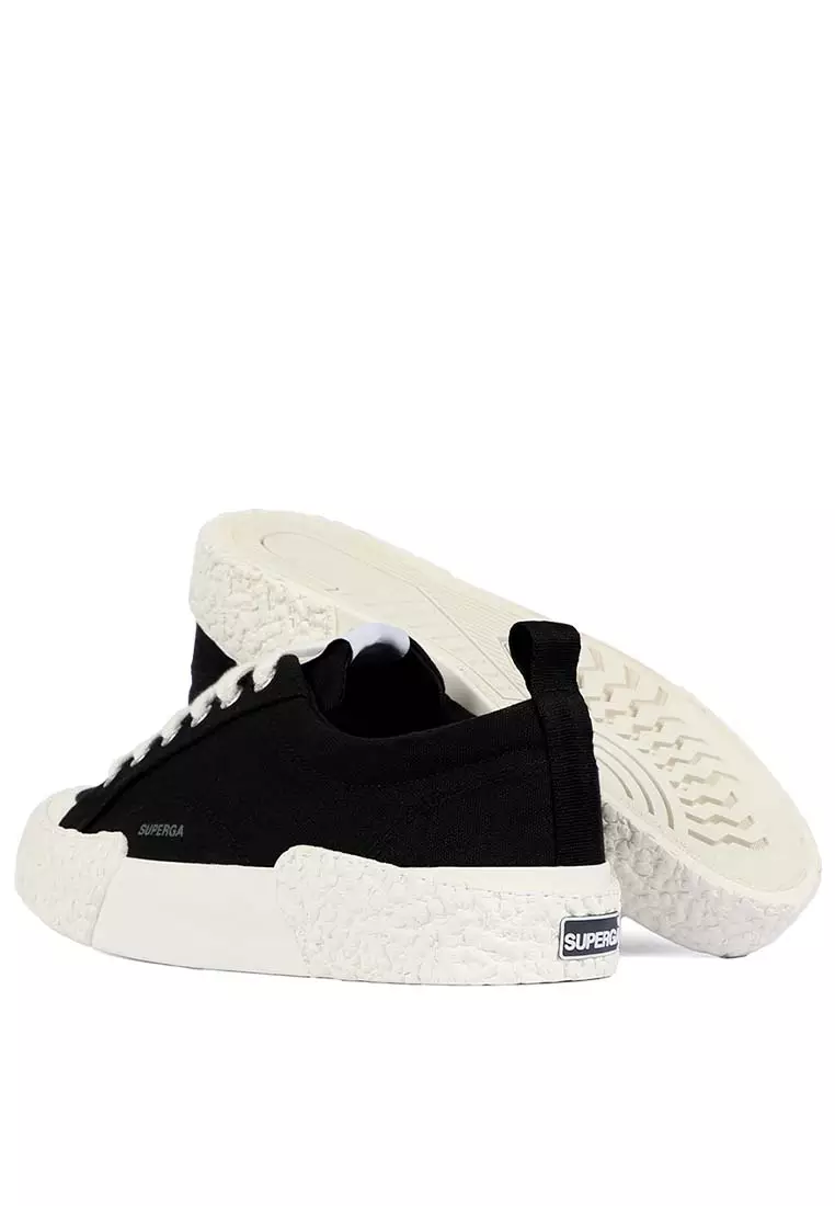 Superga 2660 Stripe Big Bumpers Black Off White
