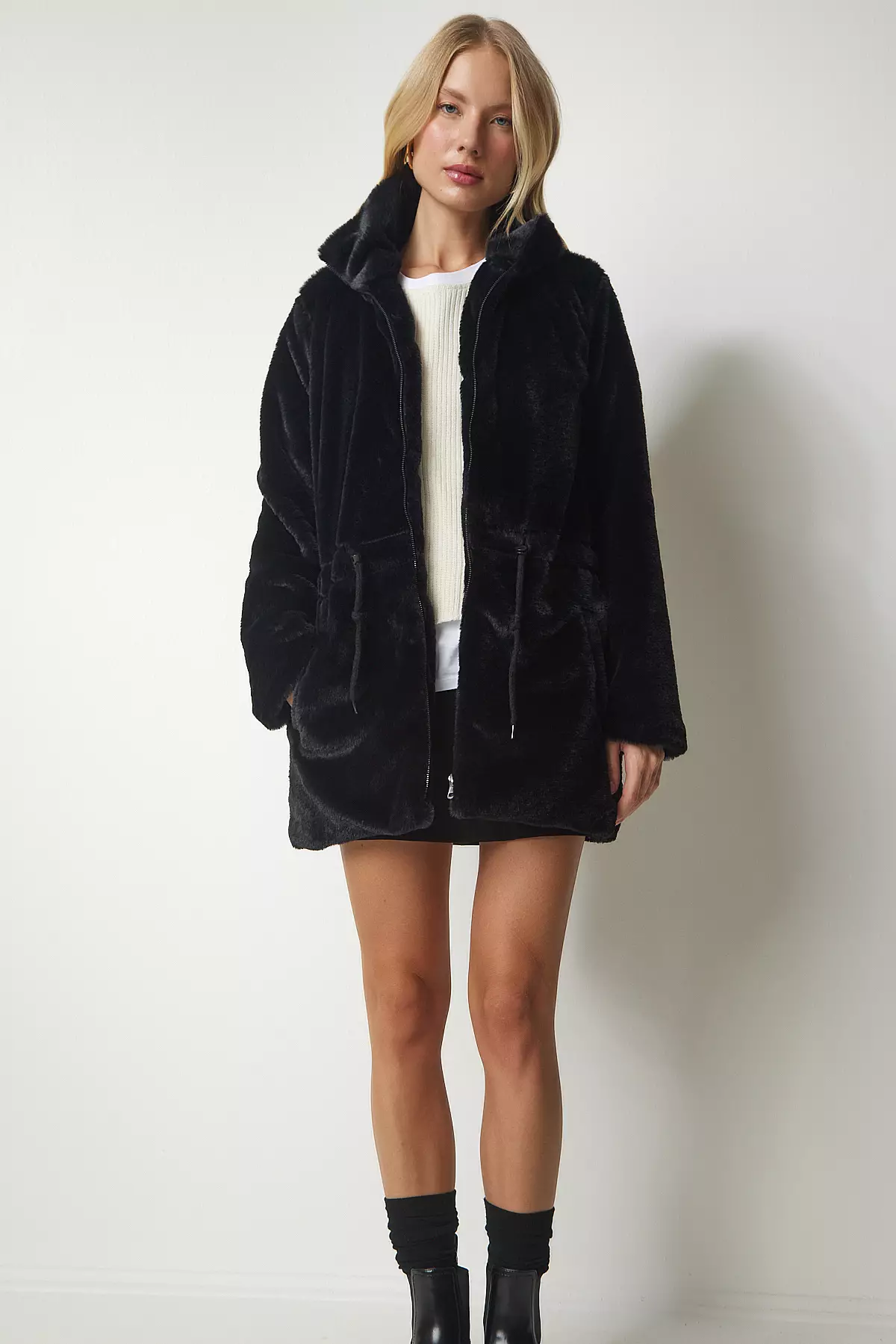 Oversized sheepskin coat sales