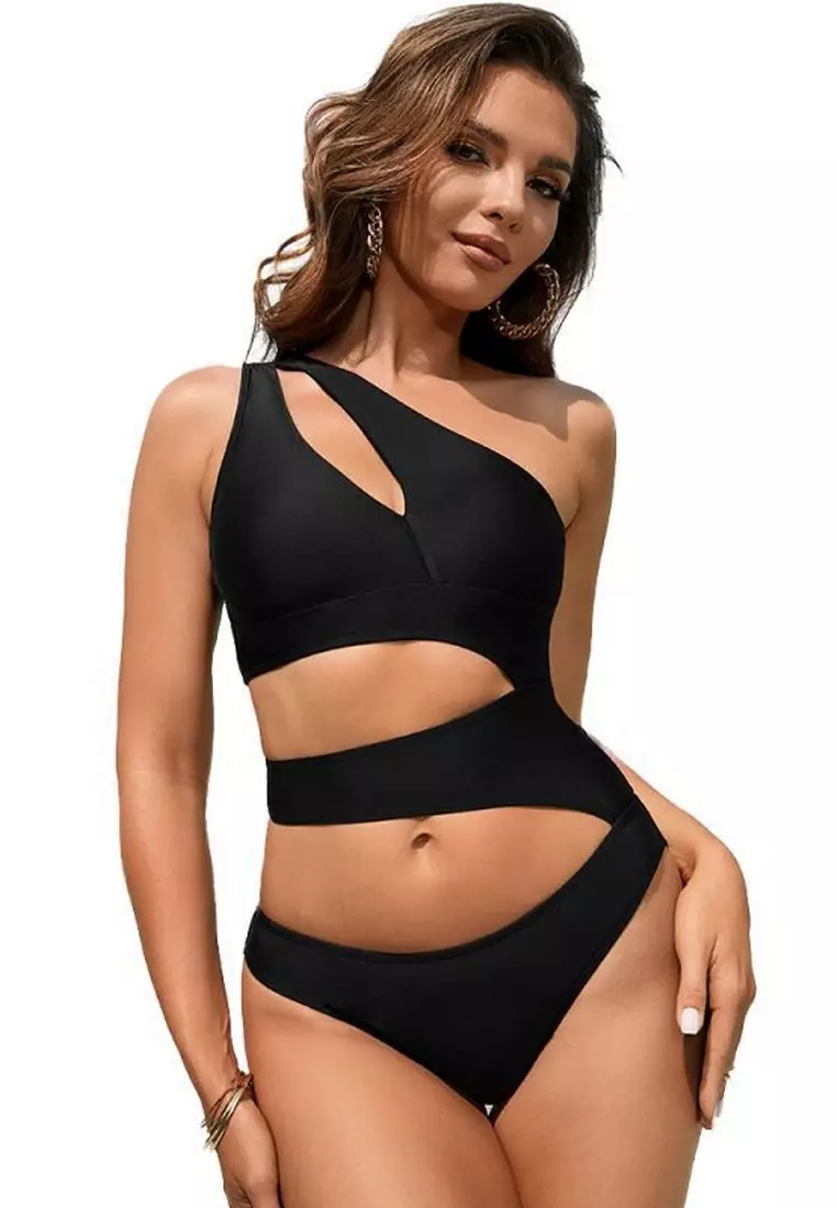 Buy Aqua Eve Women Full Coverage Bikini Top No Bottom Push up Swimsuits Top  Sport Bra Bathing Suits Tops, Black Dot, L at