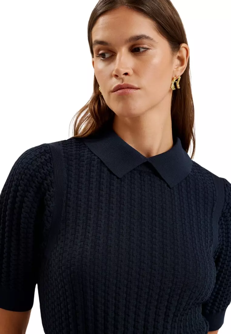 英国発【TED BAKER】MIIAAAニット パフスリーブスケータードレス Buy TED BAKER Ted Baker MIIAAA Knitted Skater Dress With