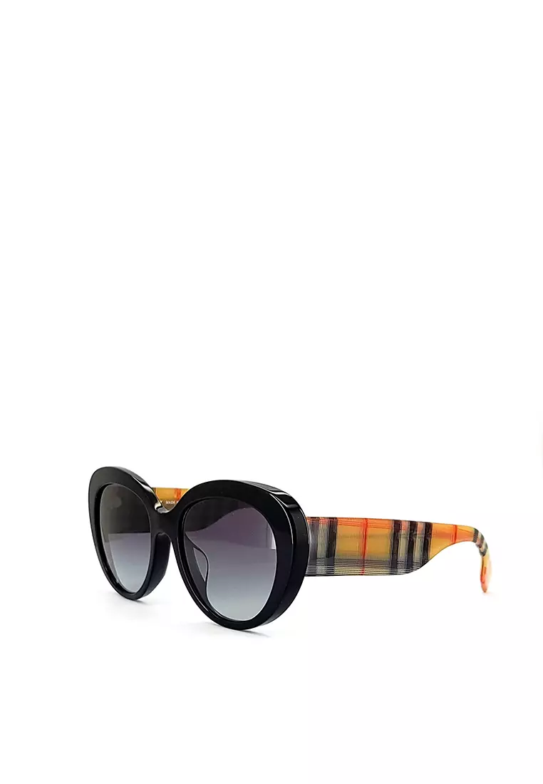Burberry women's best sale round sunglasses