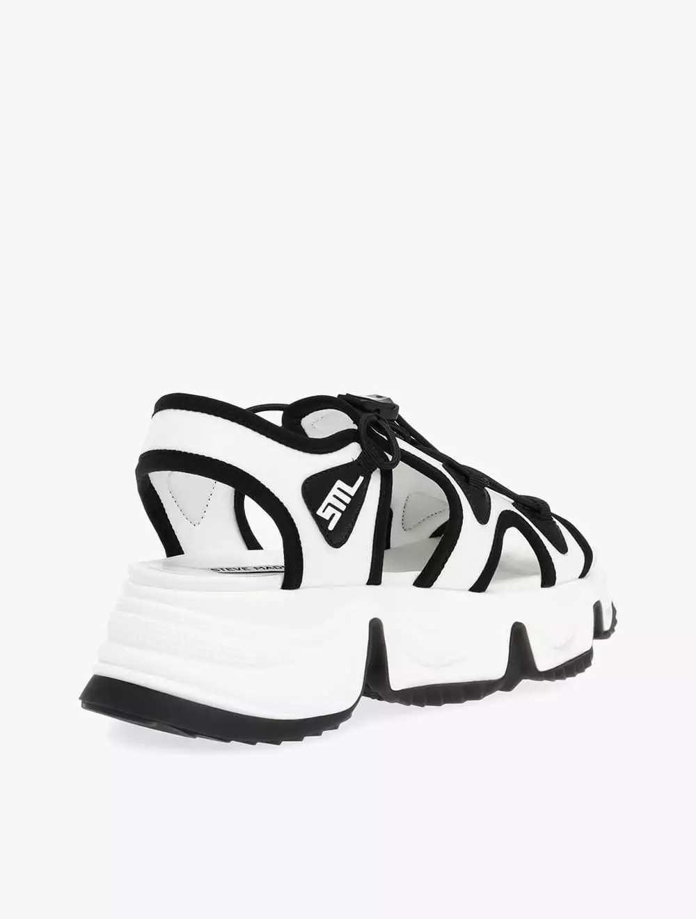 Steve Madden CHIVALRY Women's Sandals- Black/White
