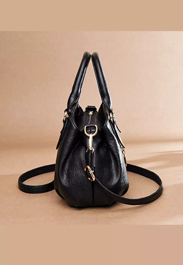 Stylish Textured Faux Leather Three Way Handbag JW HD-2674