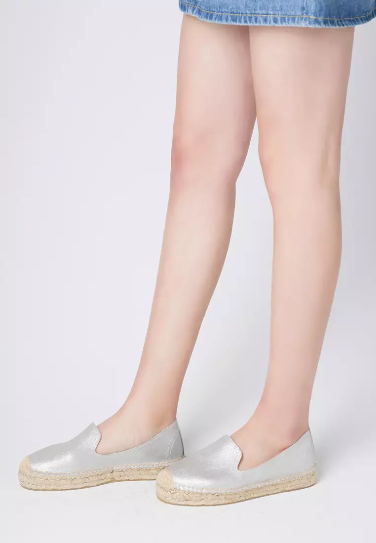 Platform Cow Leather Espadrilles HB7101