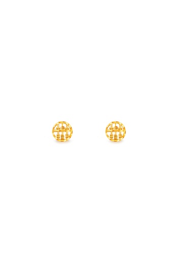 MJ Jewellery gold MJ Jewellery Round Abacus Gold Earrings S178, 375 Gold FB67DAC77CBB2AGS_1