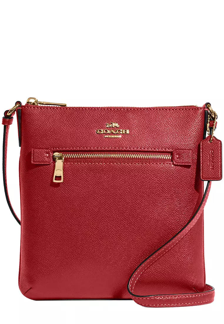 Red coach crossbody bag hotsell