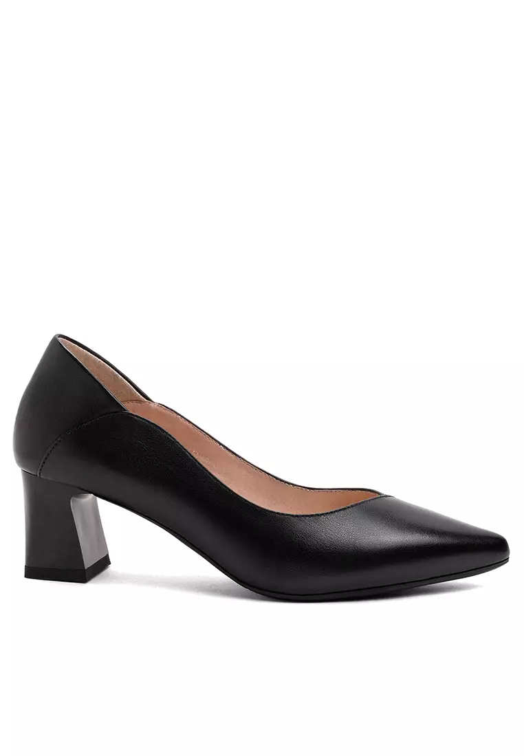 Discount on Twenty Eight Shoes  shoes - SKU: 5cm Grain Leather Uniform Chunky Heel Aa0816