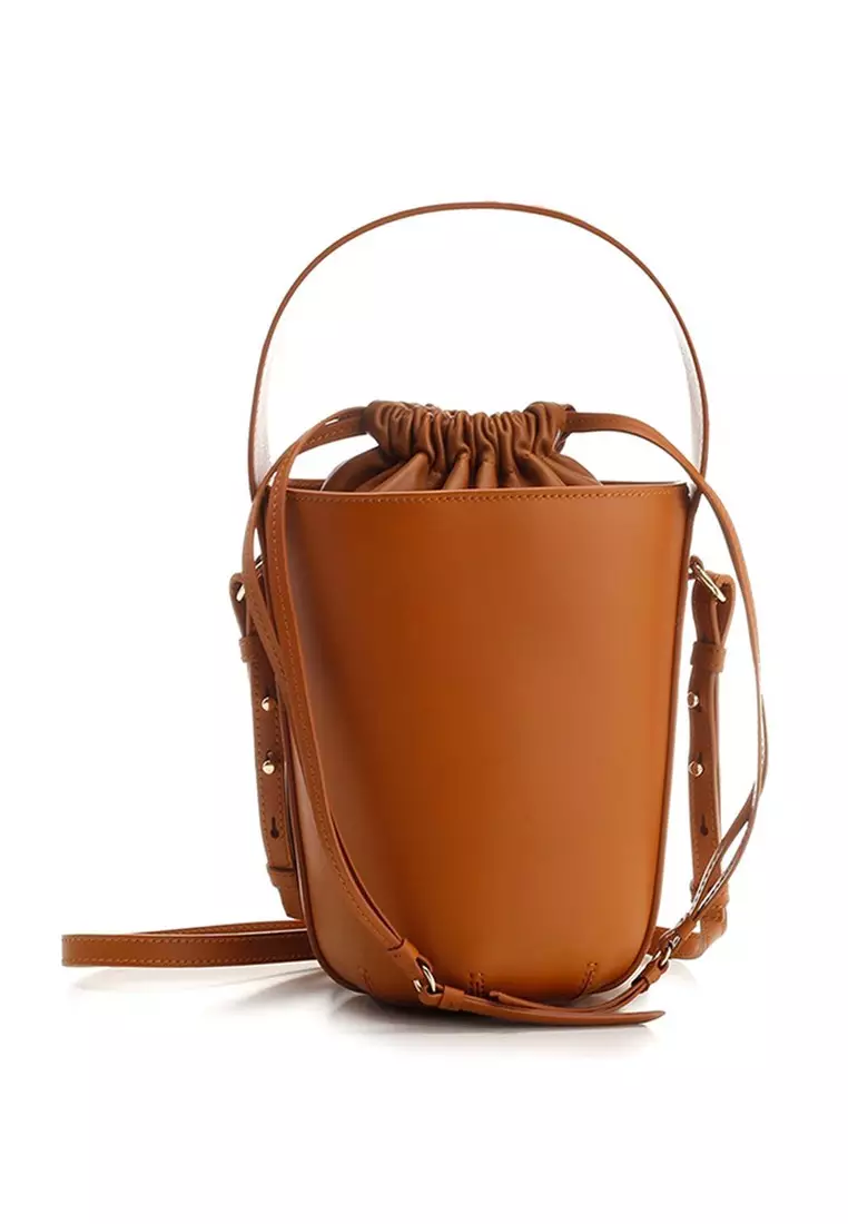 Chloe Sense Bucket Bag in Caramel