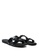 London Rag black Pool Flat Flipflop Slides in Black 78ED1SHF134617GS_2