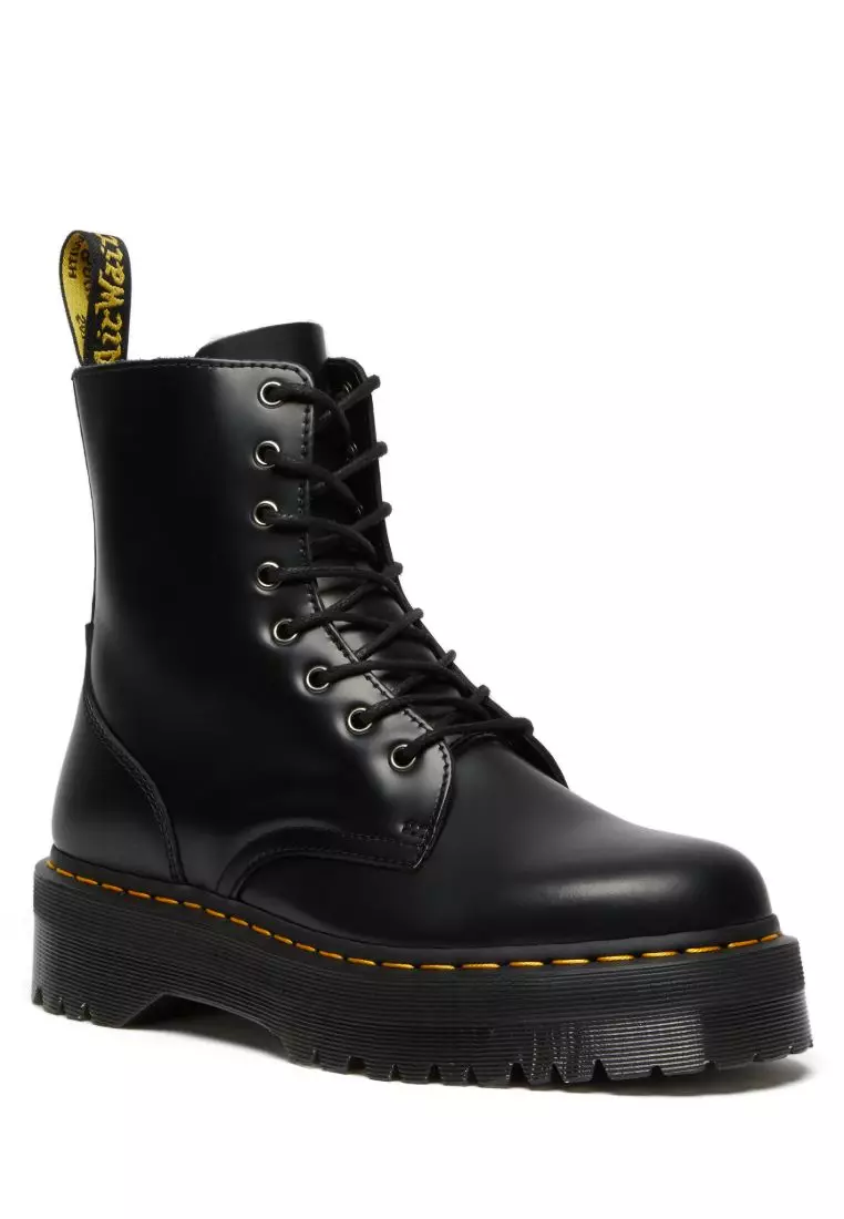 網上選購Dr. Martens 黑色光面皮厚底8孔馬丁靴2024 系列| ZALORA香港