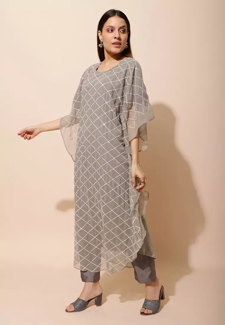 Chanira Festive Atirah Kaftan-Grey