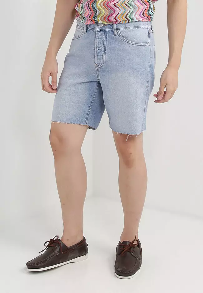 Buy Topman Slim Ripped Denim Shorts 2024 Online ZALORA Singapore