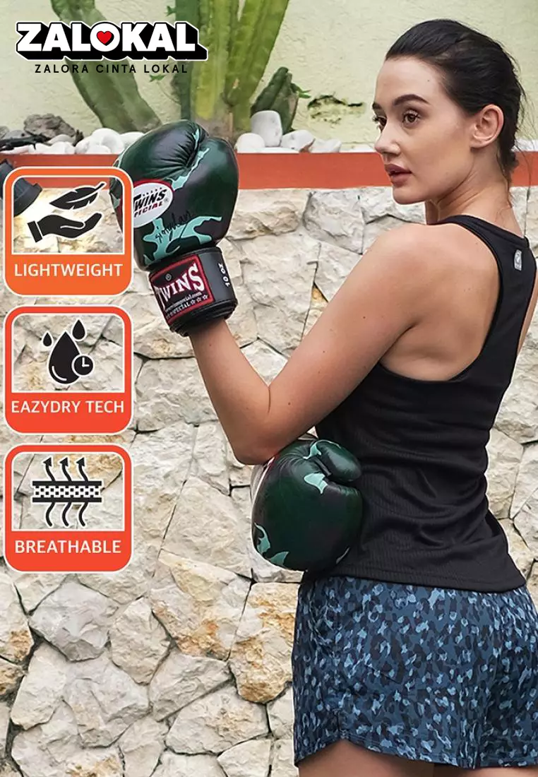 Fitwear - Tanktop Olahraga Wanita DANIELLE RIBB TANK - BLACK