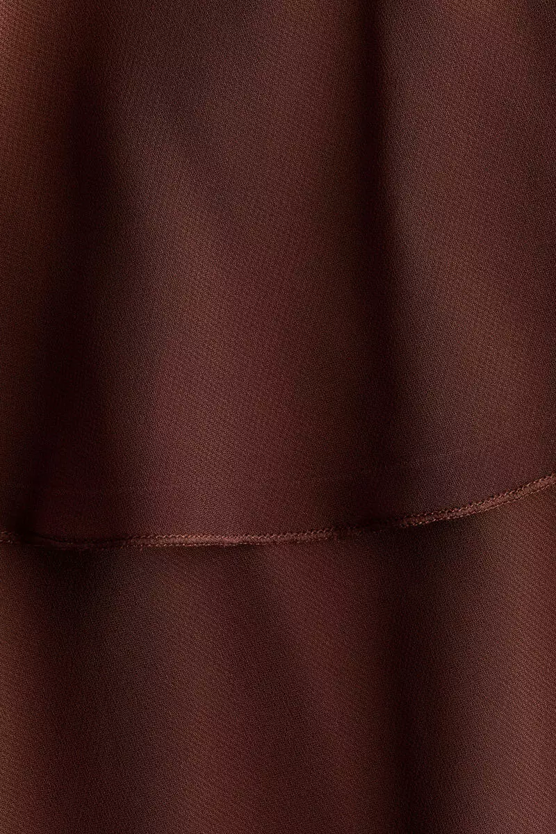 Asymmetric chiffon dress