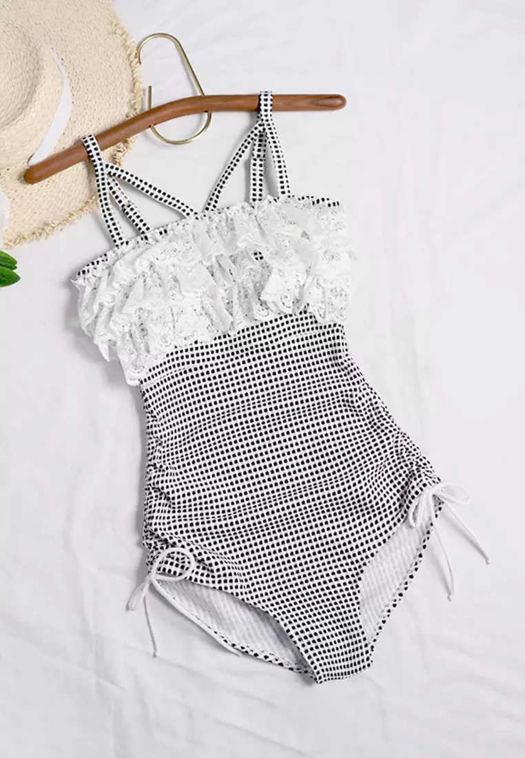 Cupshe One Piece Blue CUPSHE Women's Hermosa Love Self Tie Halter