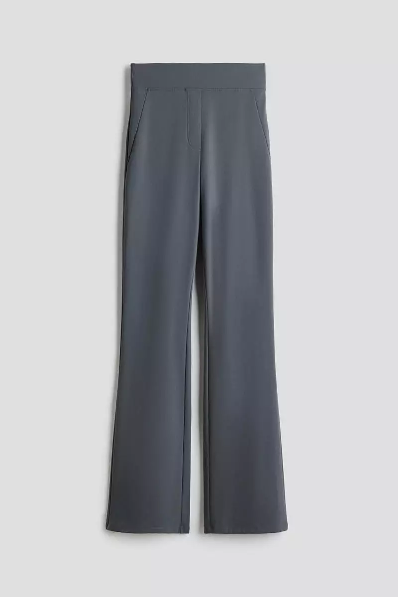 Four-way Stretch Flared Trousers