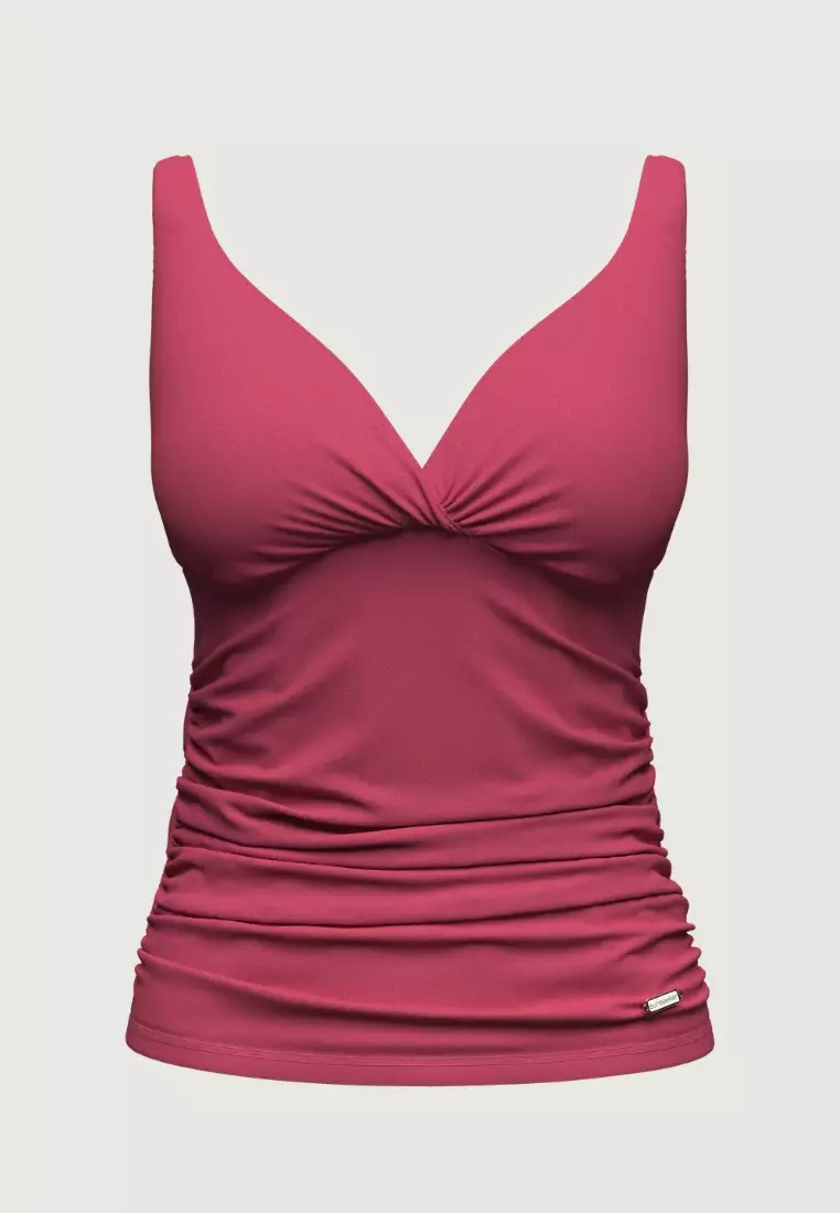 Core Solid Sangria Plus Cup Tankini