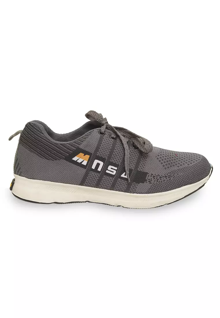 Ahya Sepatu Sneakers Tali Pria Wanita Desain MNSA Sporty Shoes Material Canvas ORIGINAL - Gray