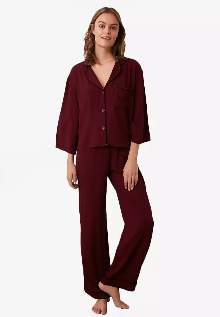 Woven pajamas outlet