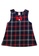 Toffyhouse white and red and blue Toffyhouse Woven check dress with bow 76660KA034E387GS_1