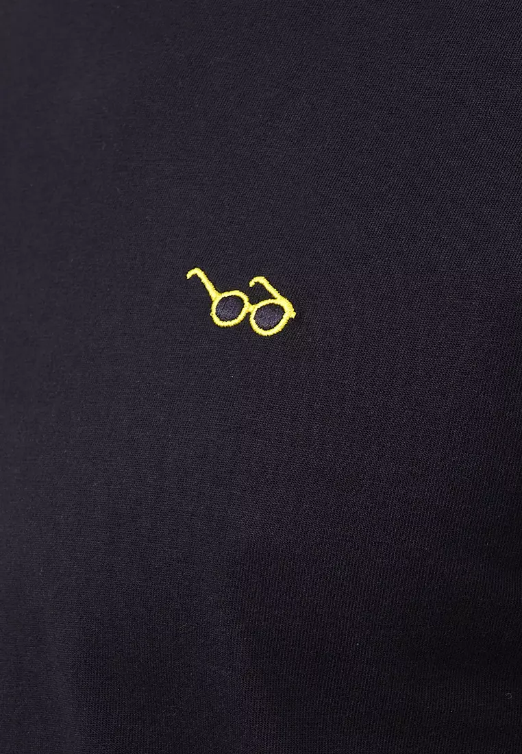 MANZONE - Kaos Lengan Pendek Pria Miller 05 Slim Fit - Black