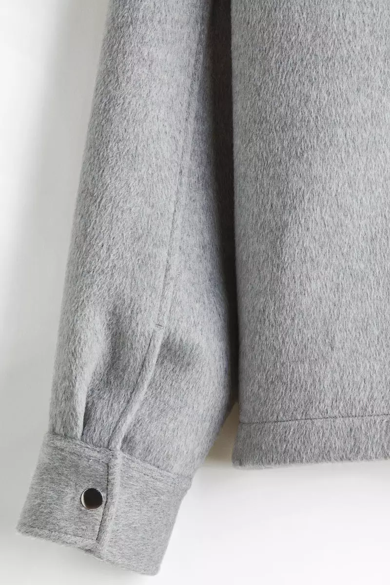 Wool-blend overshirt