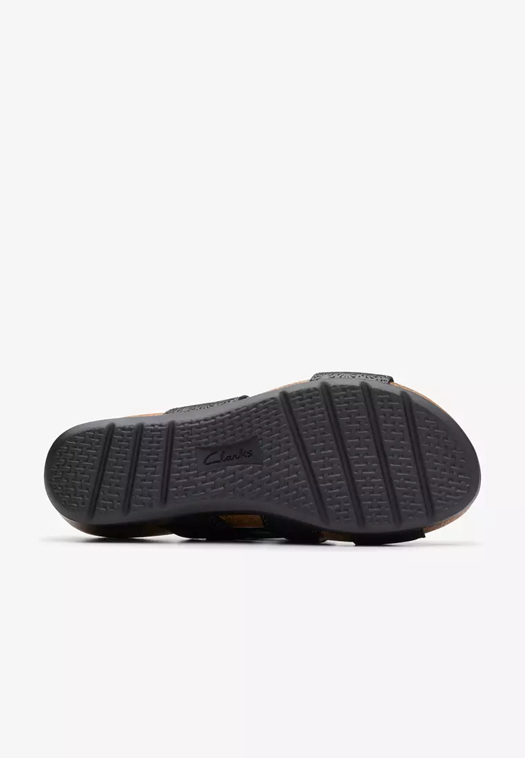 Calenne Maye Wedge Sandals Black Combi