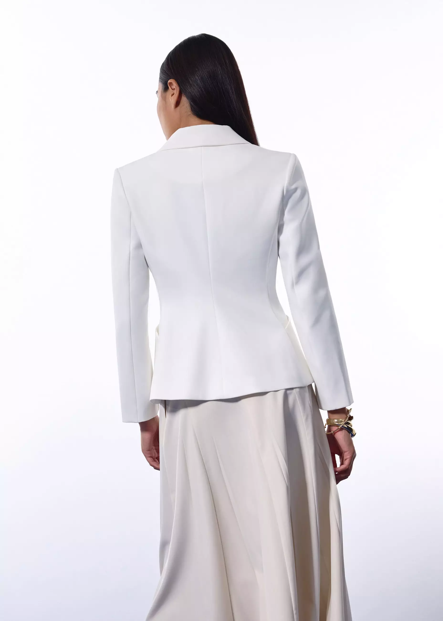 Atasan Wanita - RuchedReady® Ling Collared Cinched Waist Top