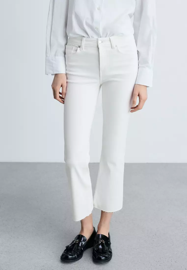 Cropped Jeans Mango Flared Trumpet Jeans Mango Sienna Flare Crop