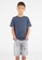 Gen Woo grey and blue and multi Pack of 2 Boys T-shirts by Gen Woo 69B9EKACC60514GS_2