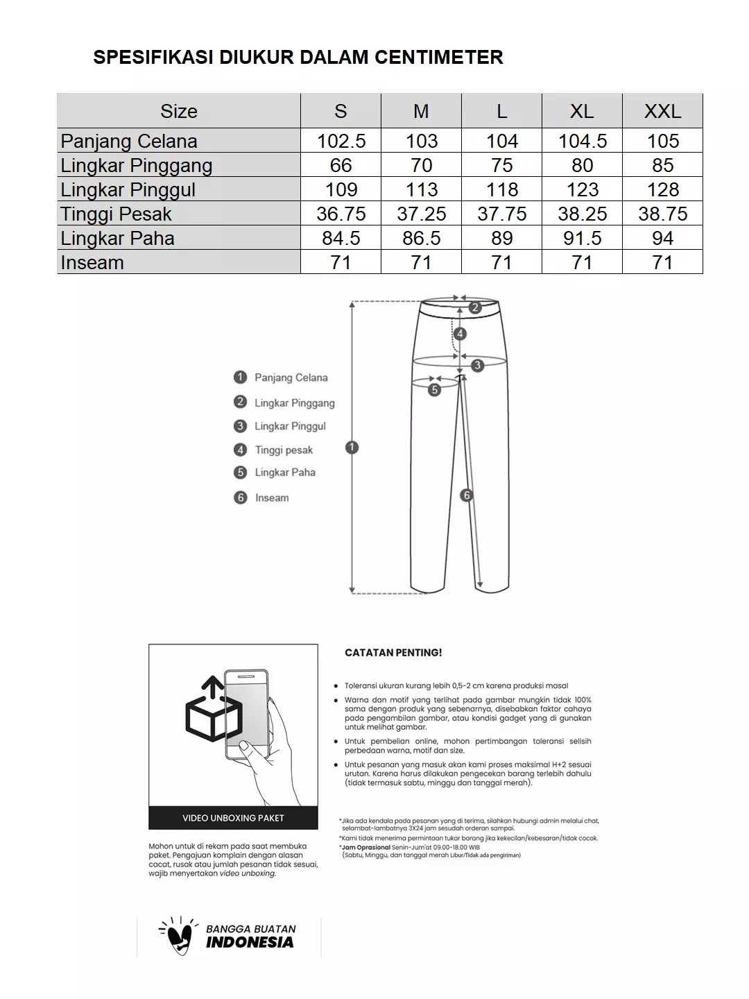 Minimal x Tasya Farasya - Alara - Celana Lurus Motif Etnik - Navy Dark