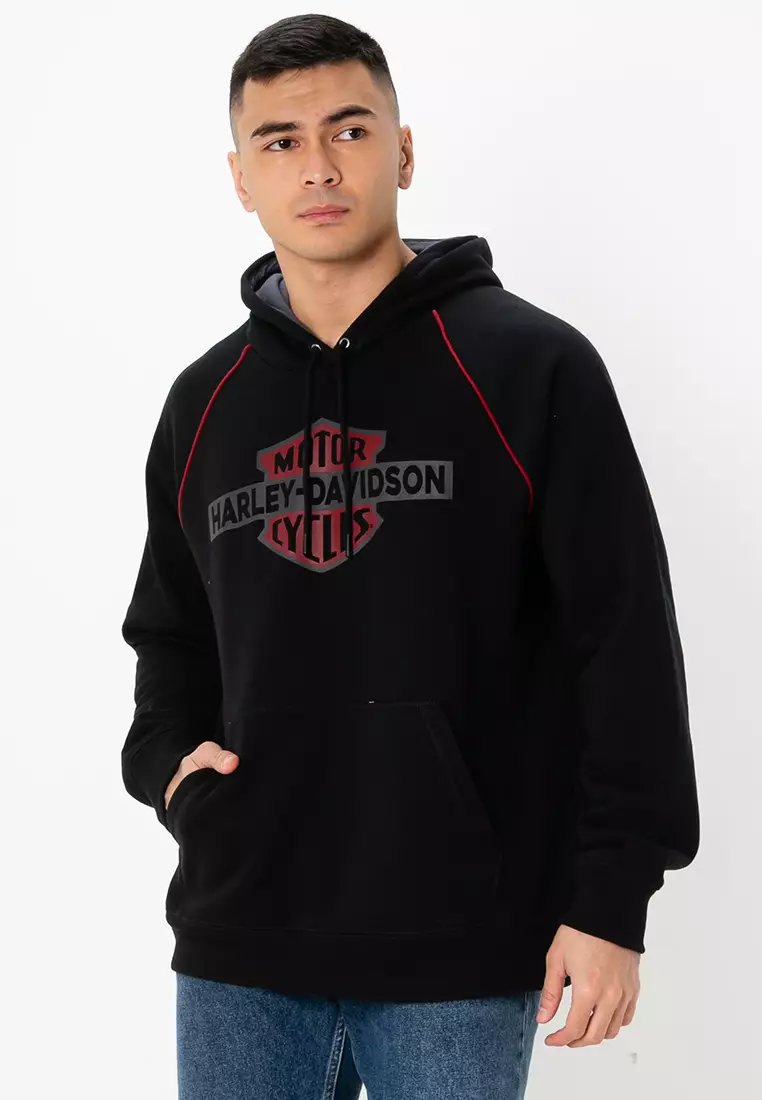 Harley-Davidson® Bar & Shield Contrast Pullover Hoodie